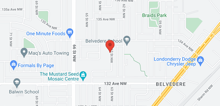 map of 13324 63 ST NW